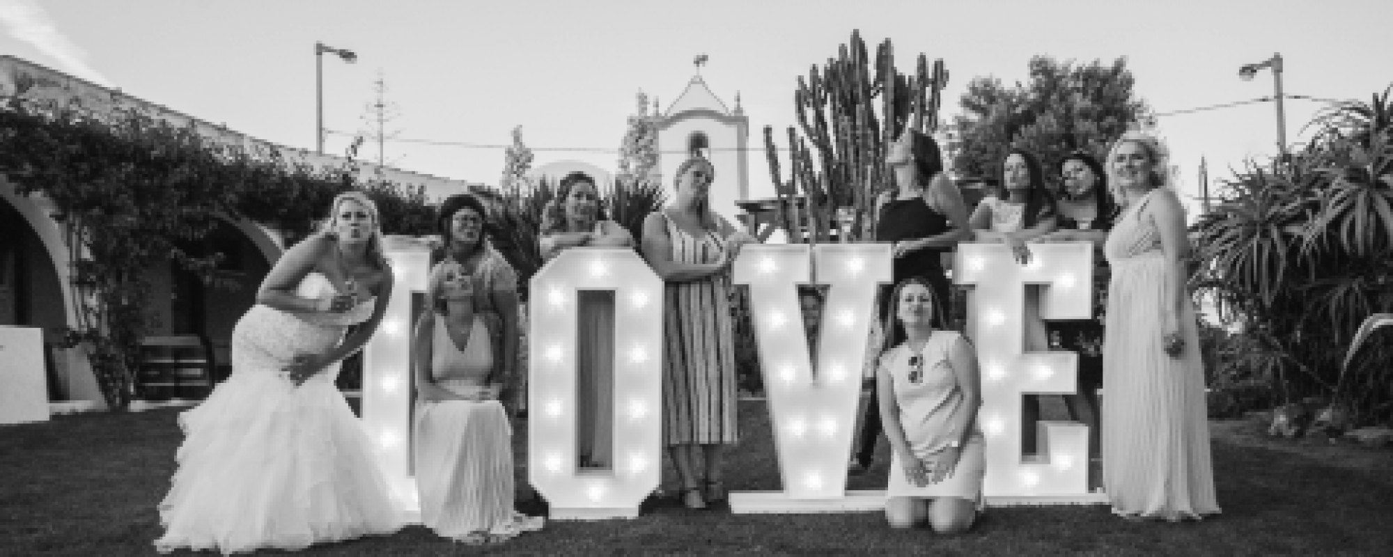 Algarve wedding letters - Praia da Luz