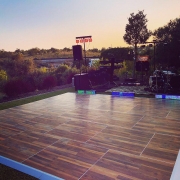 Pista de dança rústica